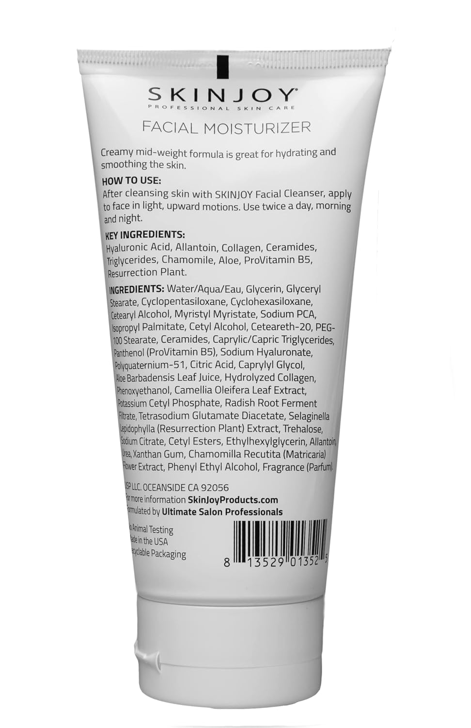 SKINJOY Face Moisturizer – Hydrating Daily Cream with Hyaluronic Acid, Collagen & Aloe (6.2oz)