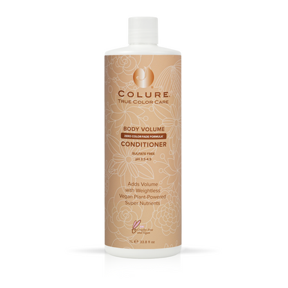 COLURE Body Volume Conditioner, 33 Fl Oz – Weightless Thickening Hair Treatment for Fine Damaged Hair, Vegan Hydrating