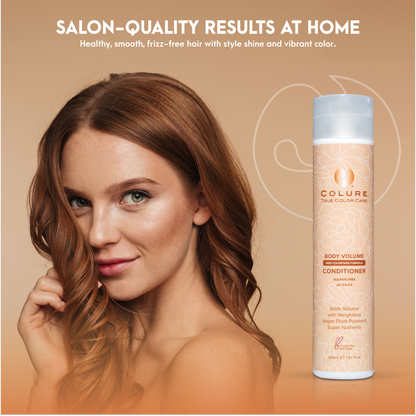 COLURE Body Volume Conditioner, 10 Fl Oz – Weightless Thickening Hair Treatment for Fine Damaged Hair, Vegan Hydrating