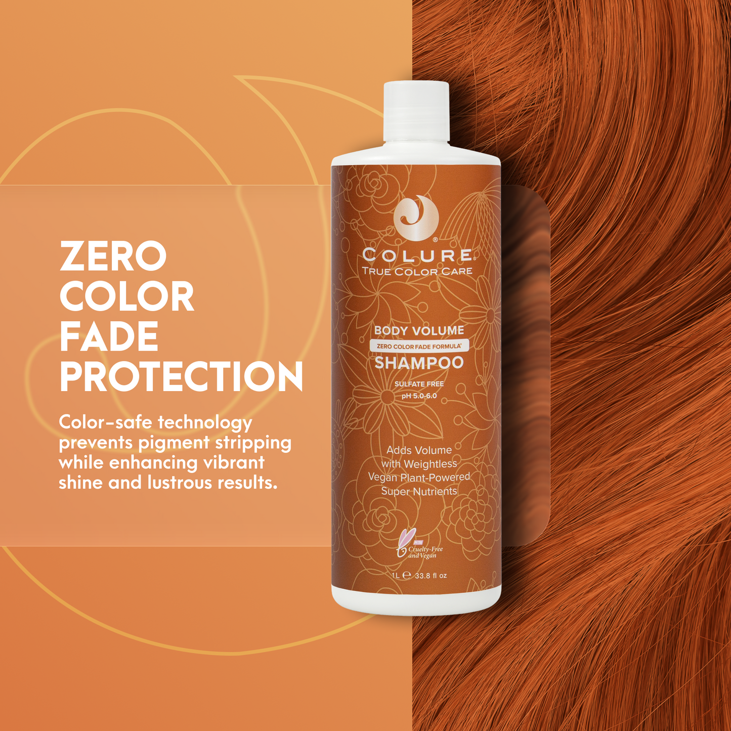 COLURE Body Volume Shampoo, 33 Fl Oz – Volumizing Hair Wash for Fine Thinning Hair, Weightless Sulfate-Free Cleanser