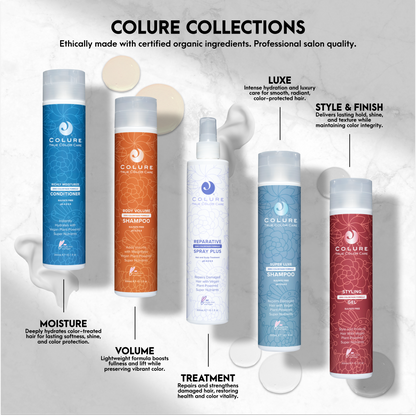 COLURE Body Volume Shampoo, 10 Fl Oz – Volumizing Hair Wash for Fine Thinning Hair, Weightless Sulfate-Free Cleanser