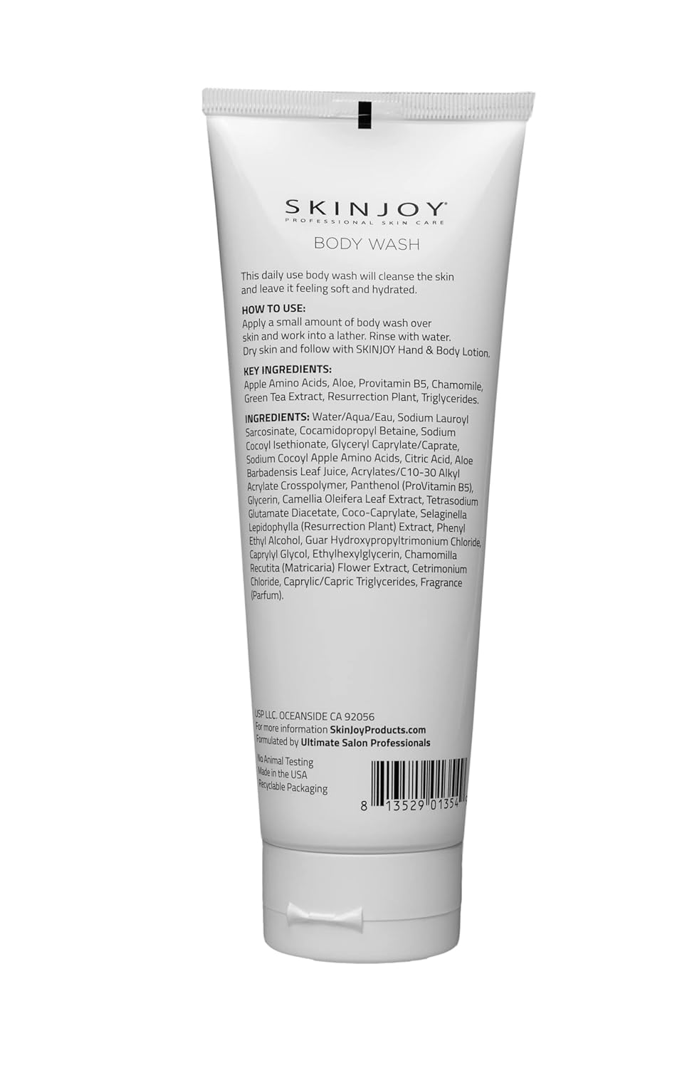 SKINJOY Body Wash – Moisturizing Natural Cleanser for Dry & Sensitive Skin with Aloe, Chamomile & Vitamin B5 (8.5oz)