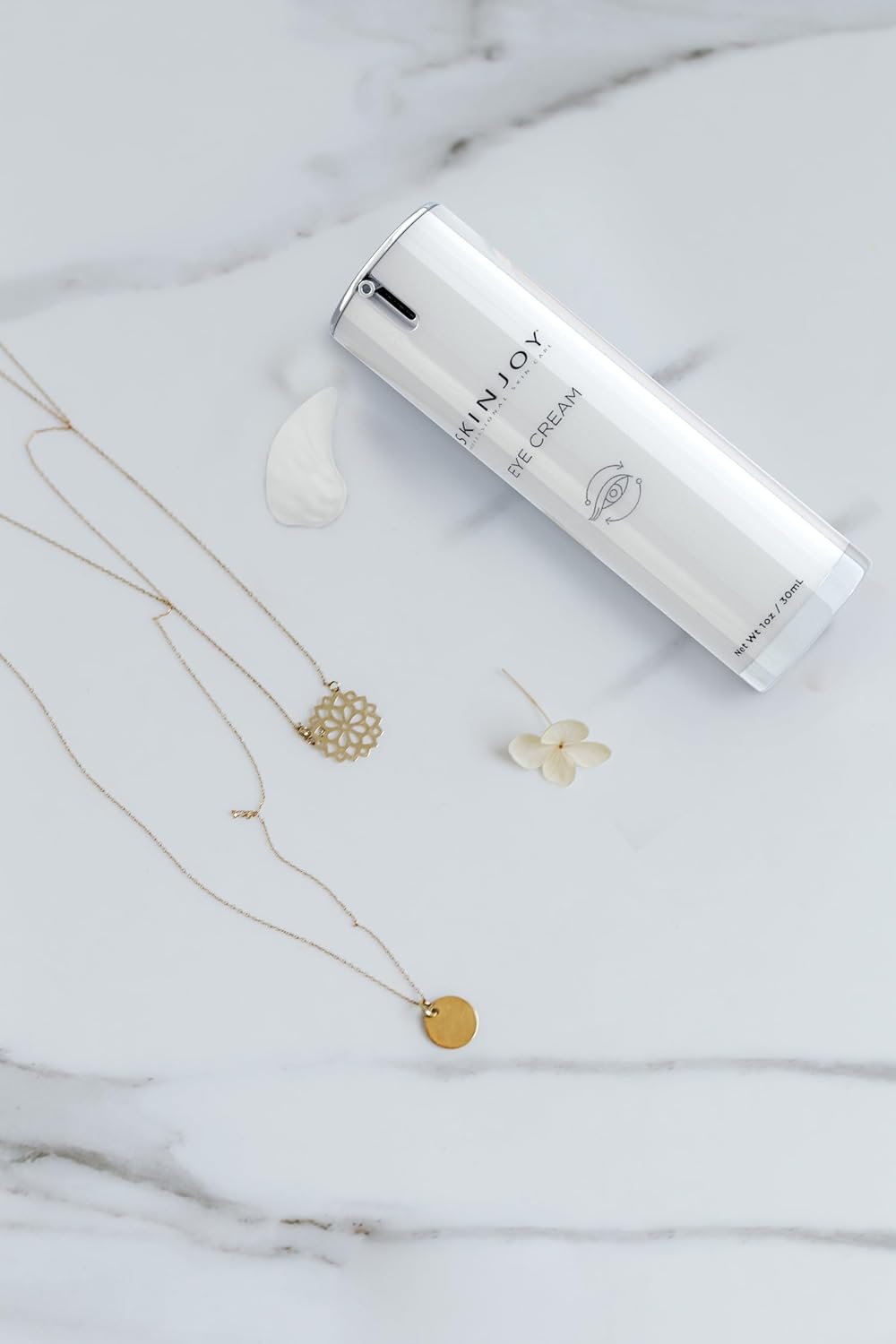 SKINJOY Eye Cream – Caffeine + Peptides to Depuff, Brighten & Smooth with Vitamin B5 (1oz)