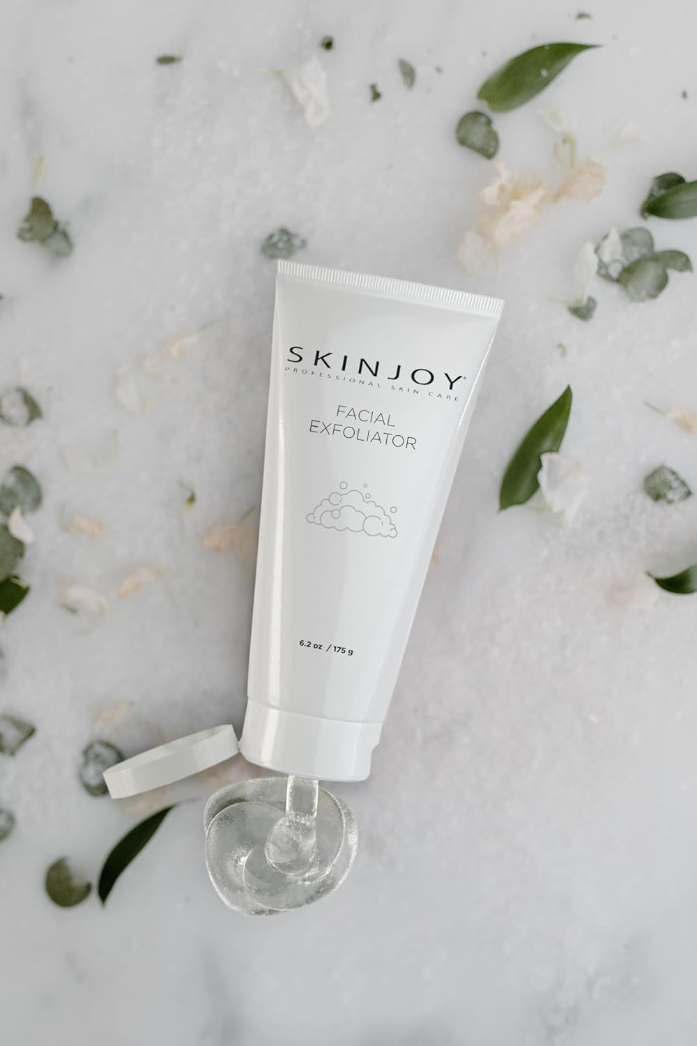 SKINJOY Face Exfoliator – Gentle Jojoba & Beeswax Bead Scrub to Smooth, Brighten & Unclog Pores (6.2 oz)
