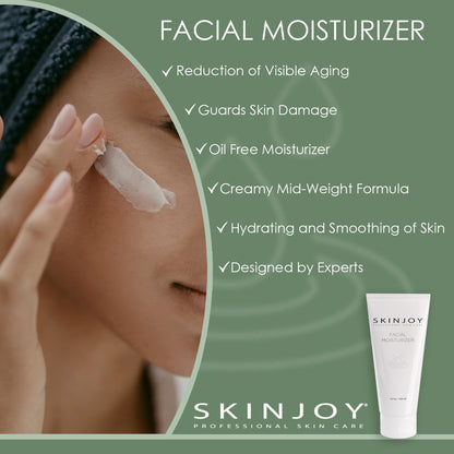 SKINJOY Face Moisturizer – Hydrating Daily Cream with Hyaluronic Acid, Collagen & Aloe (6.2oz)
