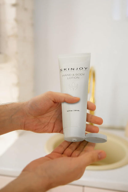 SKINJOY Hand & Body Lotion – Hydrating Moisturizer for Dry Skin with Ceramides, Hyaluronic Acid & Vitamin B5 (8.5oz)