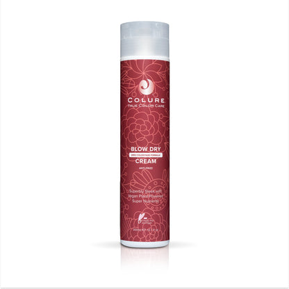 COLURE Blow Dry Cream, 10 Fl Oz – Anti Frizz Heat Protectant Styling Crème & Smoothing Formula for Color Treated Hair