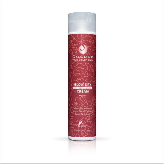 COLURE Blow Dry Cream, 10 Fl Oz – Anti Frizz Heat Protectant Styling Crème & Smoothing Formula for Color Treated Hair