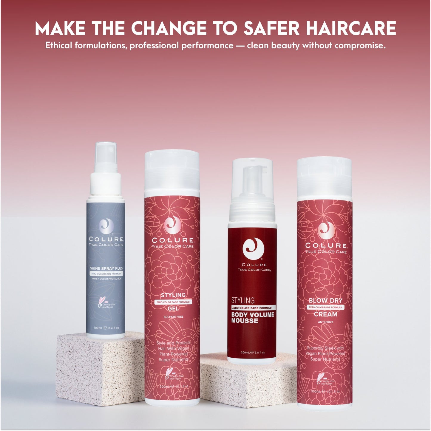 COLURE Blow Dry Cream, 10 Fl Oz – Anti Frizz Heat Protectant Styling Crème & Smoothing Formula for Color Treated Hair