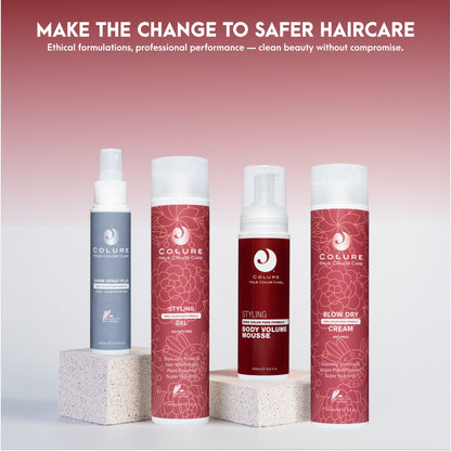 COLURE Blow Dry Cream, 10 Fl Oz – Anti Frizz Heat Protectant Styling Crème & Smoothing Formula for Color Treated Hair